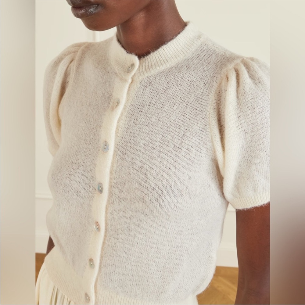 DÔEN NWOT Anisa cardigan in white - Picture 5 of 5